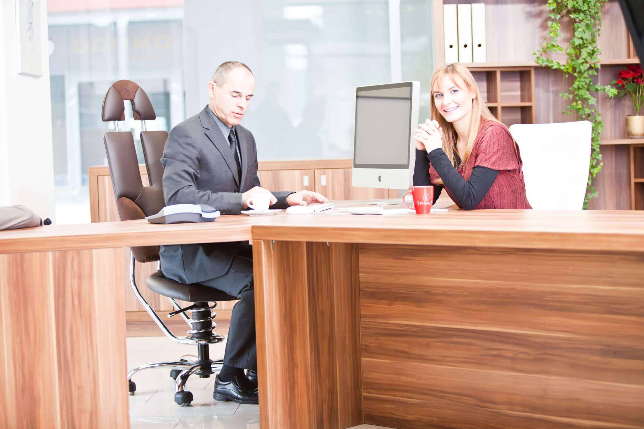Meeting on office chairs